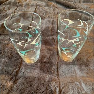 MCM Libbey fish tumblers